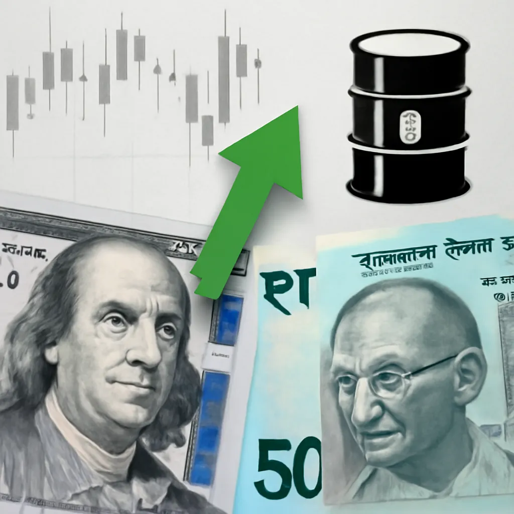 USD/INR Opens Lower as Oil Prices Surge and FIIs Continue Selling
