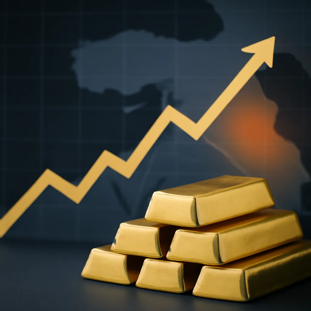 Gold Prices Rise as Safe-Haven Demand Increases Amid Middle East Conflict