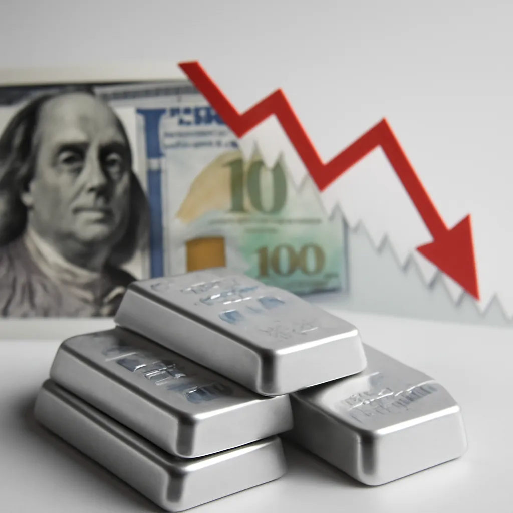 Silver Price Drops to $82 as US Dollar Strengthens Amid Strong Economic Data