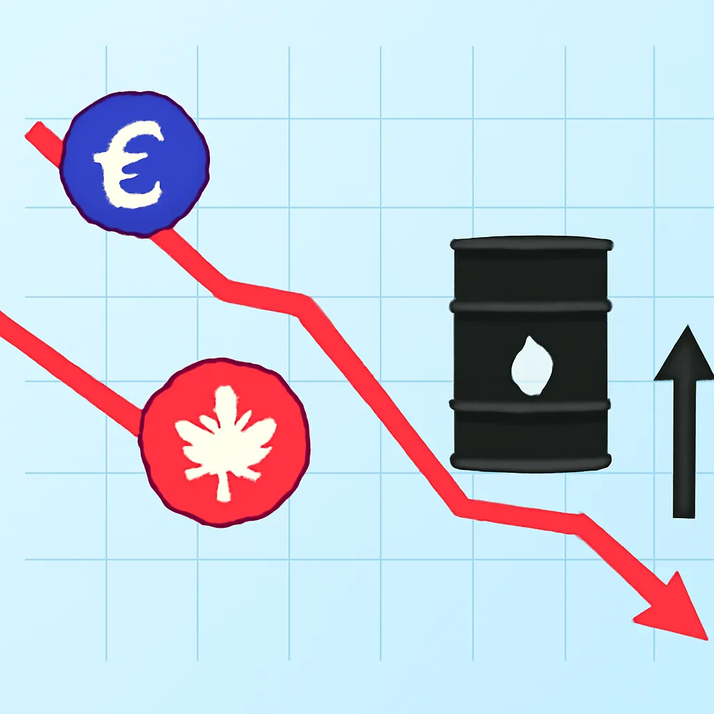 EUR/CAD Declines to 1.5850 Amidst Rising Oil Prices