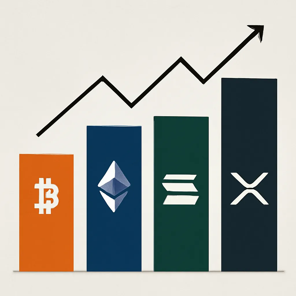 ETFs for Bitcoin, Ethereum, Solana, and XRP See Mixed Performance Amid Investor Sentiment Shift