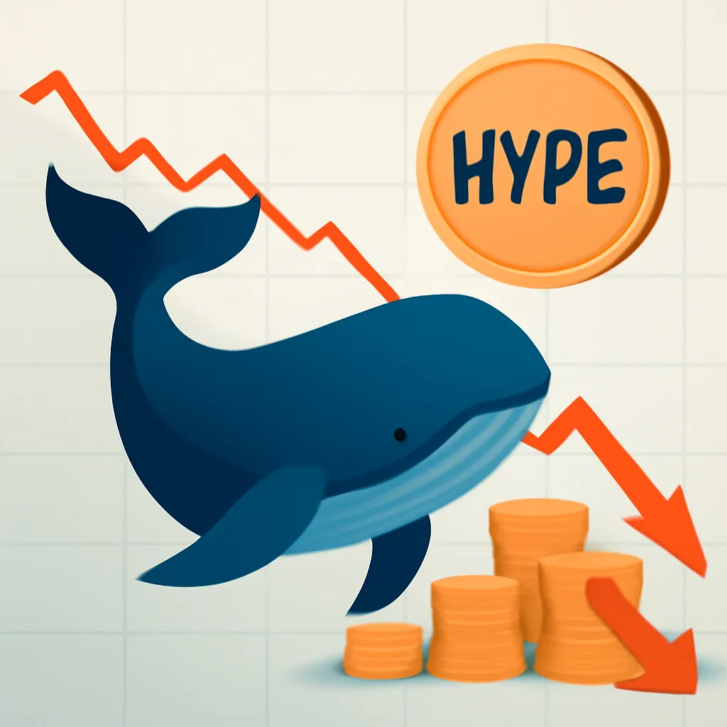 Hyperliquid Whale Sells $8.15M in HYPE Amid Bearish Market Pressure