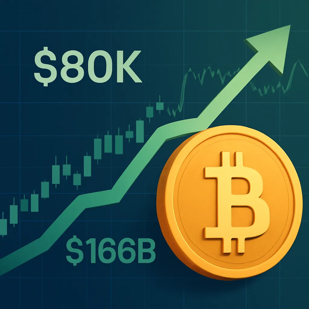 Bitcoin Eyes $80K as $166B Macro Liquidity Boosts Bullish Sentiment