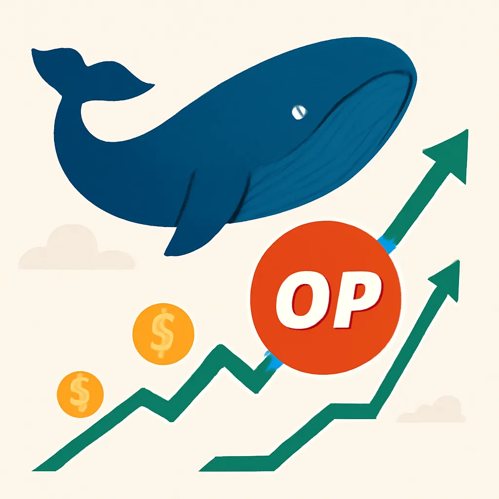 Whale Purchases Drive Optimism's OP Price Towards $0.166