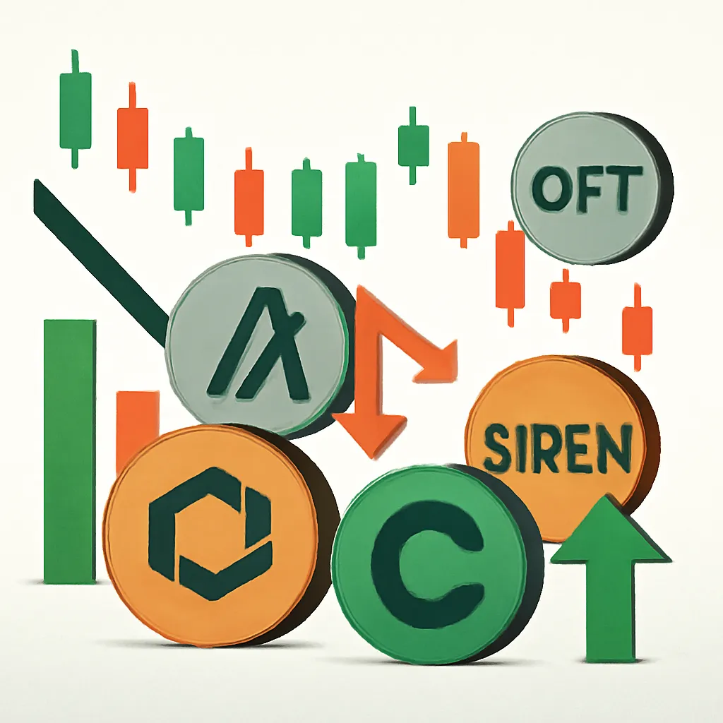 Crypto Market Analysis: Weekly Winners and Losers in ALGO, OFT, SIREN, and CORE