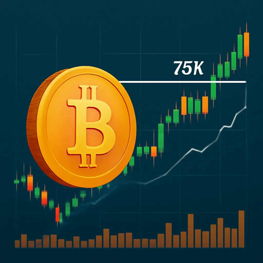 Bitcoin Tests $75K Resistance as Supply Tightens: Will Selling Cap Gains?