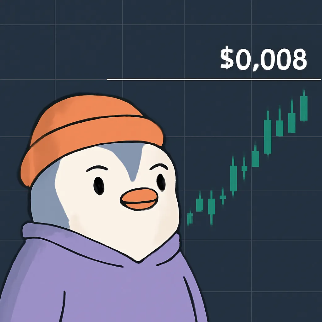 Pudgy Penguins Eye $0.008 Resistance Level for Potential Breakout
