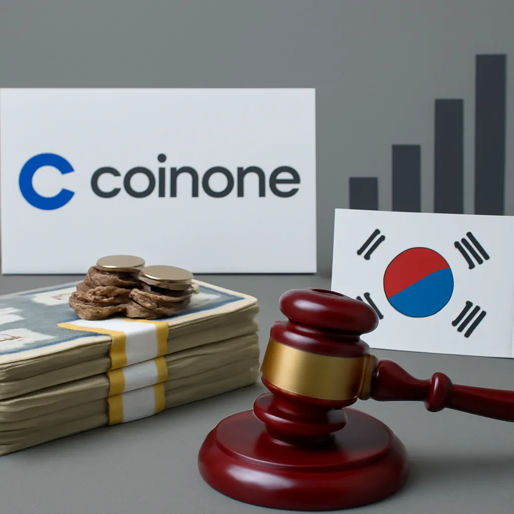 Coinone Fined $3.5 Million Amidst Stricter Crypto Regulations in South Korea