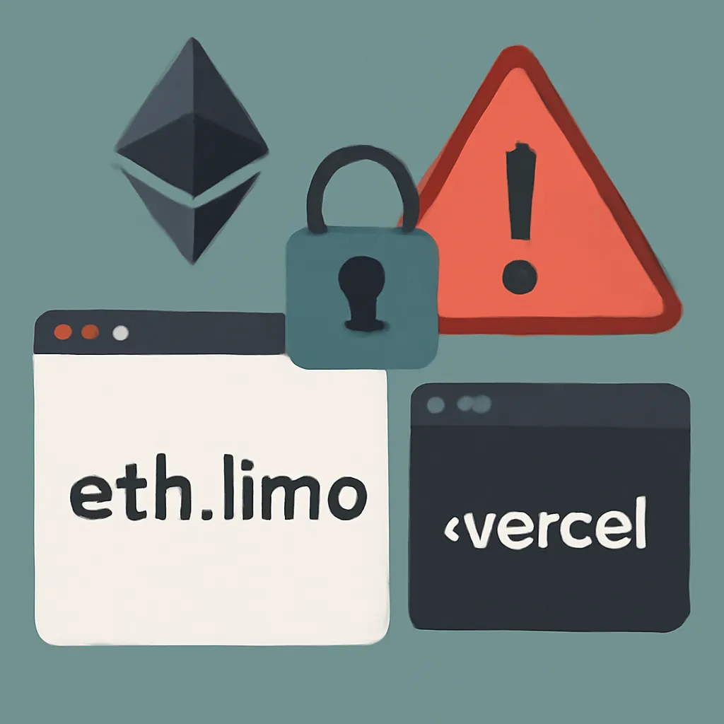 Eth.limo Regains Domain After easyDNS Breach; Vercel Reports User Data Compromise