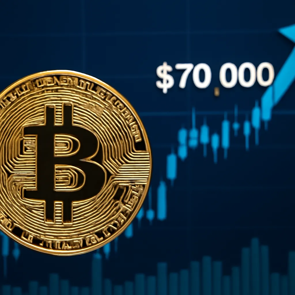 Bitcoin Surges Towards $70,000 on Iran Ceasefire Hopes