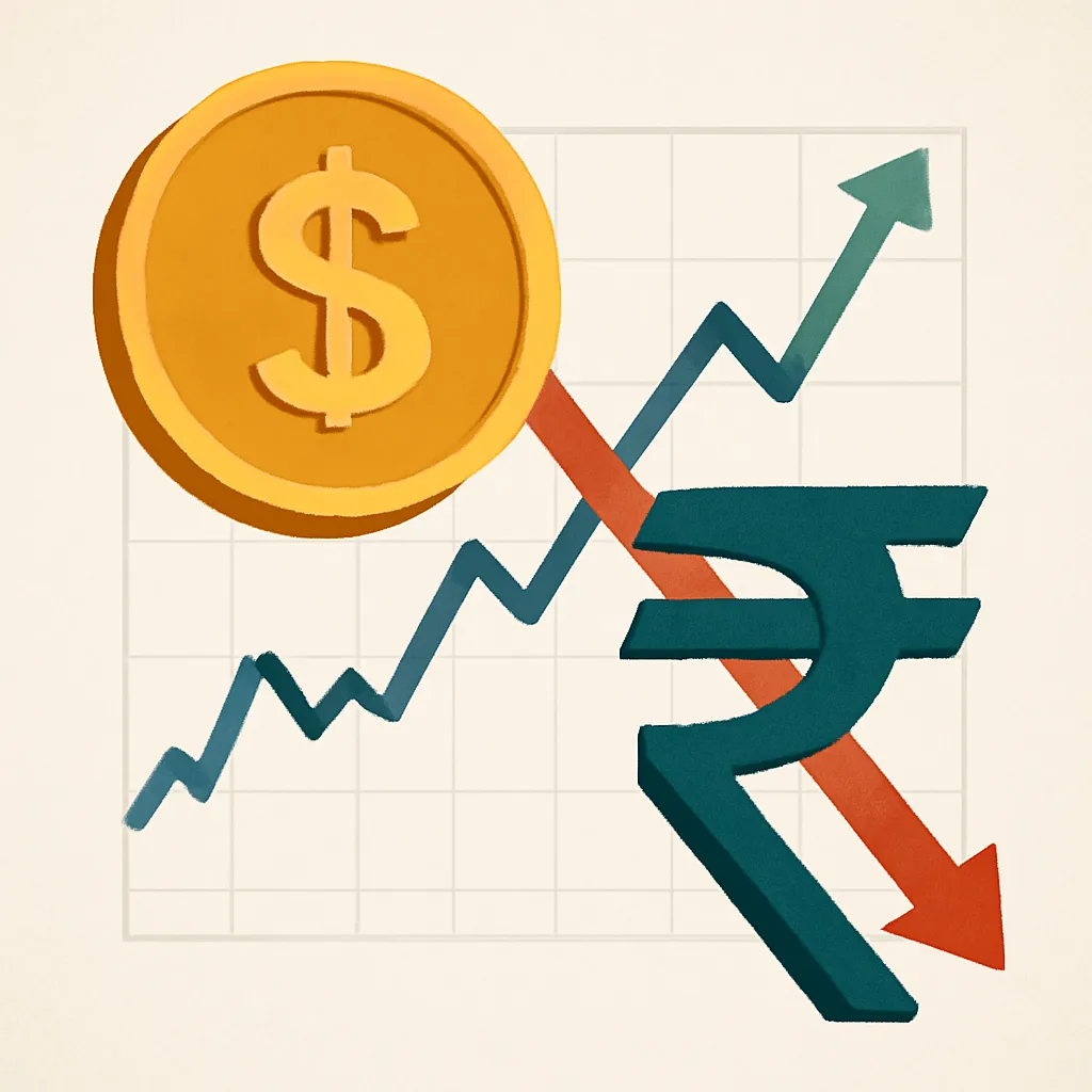 India Rupee Weakens as Dollar Demand Rises Following Gold Import Order