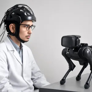 Scientists Control Robot Dog Using Innovative ‘Neuro-Helmet’ Technology