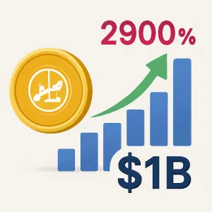 Tokenized Stock Market Soars 2900% in a Year, Surpassing $1 Billion