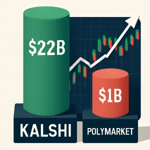 Kalshi Secures $1 Billion, Boosts Valuation to $22 Billion, Exceeding Polymarket