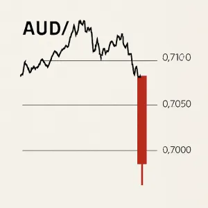 AUD/USD Drops Nearly 1% as It Tests Key 0.7000 Level