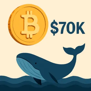 Bitcoin Approaches $70K Amid Demand Gap Concerns and Whale Activity