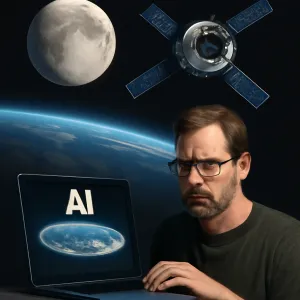 Flat Earthers Use AI Fakes to Challenge Authenticity of Artemis-2 Mission Footage