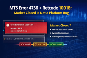 MT5 Error 4756 + Retcode 10018: Market Closed Is Not a Platform Bug