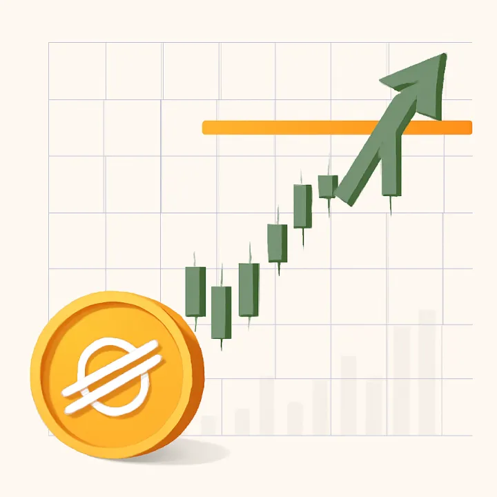 Stellar XLM Surges Past Resistance Level, Aiming for $0.22 as Momentum Grows