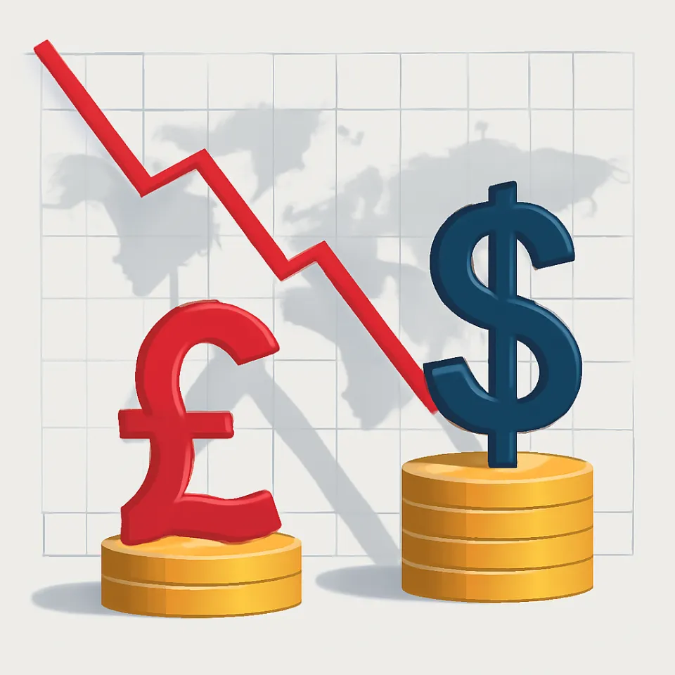 Pound Declines as Dollar Stabilizes Amid Ongoing Geopolitical Tensions